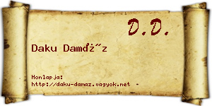 Daku Damáz névjegykártya